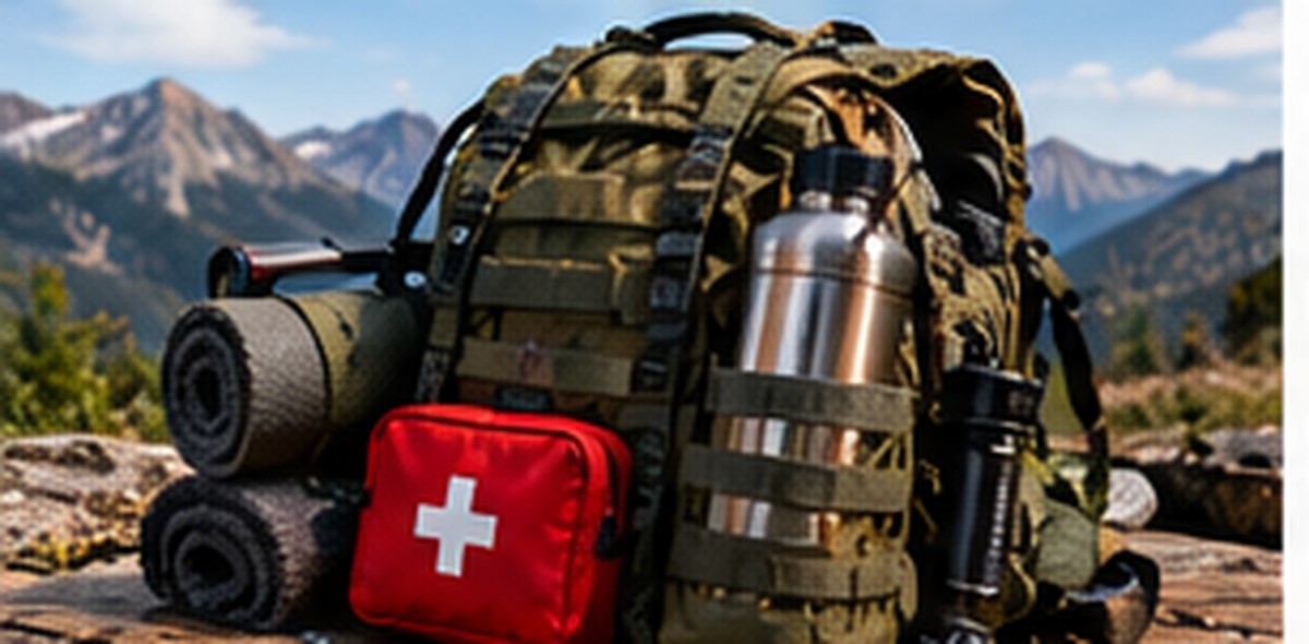 Mochila con equipo de excursionismo. Imagen ilustrativa aportada; no identifica un modelo probado.