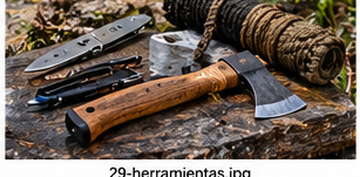 Cuerda y herramientas manuales sobre una mesa. Imagen ilustrativa aportada; no identifica un modelo probado.