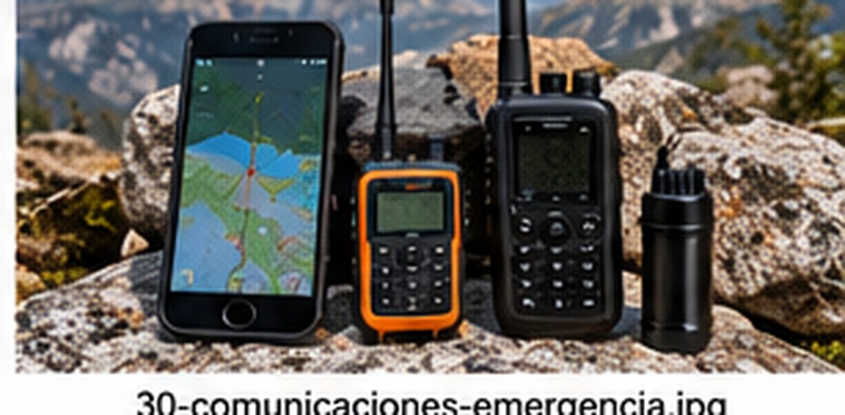 Dispositivos portátiles de comunicación y orientación. Imagen ilustrativa aportada; no identifica un modelo probado.